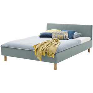 Polsterbett  Bromley ¦ blau ¦ Maße (cm): B: 145 H: 76