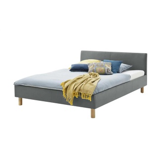 Polsterbett Bromley - grau - Materialmix - 125 cm - 76 cm | Möbel Kraft