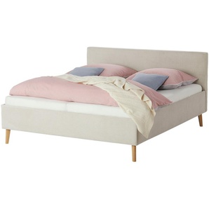 Polsterbettgestell  Chawleigh ¦ beige ¦ Maße (cm): B: 186 H: 100 T: 211