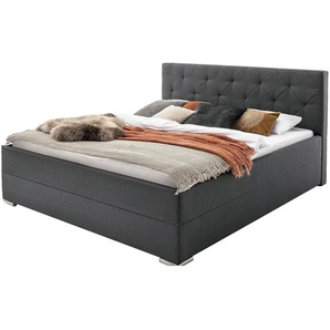 Polsterbett Chicago | schwarz | 191 cm | 110 cm | cm 218,0 |