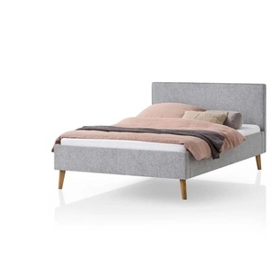 Polsterbett Derry - grau - Materialmix - 146 cm - 100 cm | Möbel Kraft