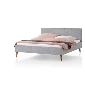Polsterbett Derry - grau - Materialmix - 186 cm - 100 cm | Möbel Kraft