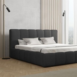 Polsterbett Doppelbett GIULIA Komplettset 180x200cm Stoff Freya Grafit