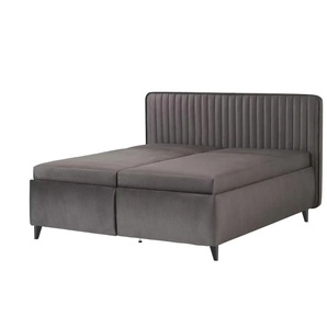 Polsterbett Doreen | grau | 203 cm | 123 cm |