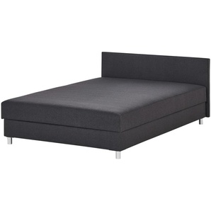 Polsterbett  Fulham ¦ schwarz ¦ Maße (cm): B: 145 H: 78