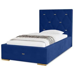 Polsterbett Golden Premium | blau | 115 cm | 100 cm |