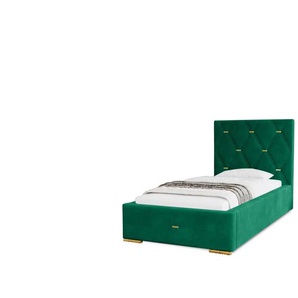 Polsterbett Golden Premium | grün | 105 cm | 100 cm |