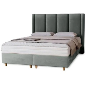 Polsterbett Madeley ¦ grau ¦ Maße (cm): B: 180 H: 110