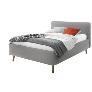 Polsterbett - grau - Materialmix - 161 cm - 105 cm | Möbel Kraft