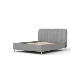 Polsterbett mit Stauraum Livy - grau - Materialmix - 211 cm - 116 cm | Möbel Kraft