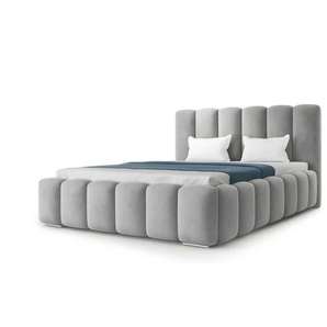 Polsterbett - grau - Materialmix - 220 cm - 112 cm | Möbel Kraft