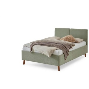 Polsterbett in hellgrün - grün - Materialmix - 146 cm - 100 cm | Möbel Kraft