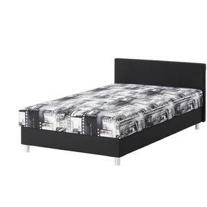 Polsterbett Keti | schwarz | 123 cm | 78 cm |