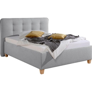 Polsterbett MAINTAL, grau, B:158cm L:210cm, Betten, Polsterbett Polsterbett ohne Bettkasten, inklusive Bettkasten
