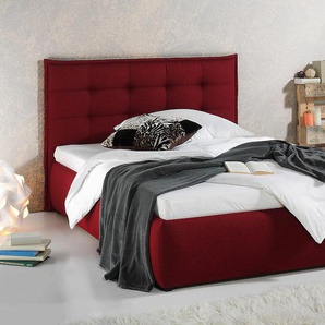 Polsterbett MAINTAL Betten Gr. nur Bettgestell, Liegefläche B/L: 140 cm x 200 cm, kein Härtegrad, ohne Matratze, rot Bett Polsterbett Polsterbetten ohne Bettkasten Betten