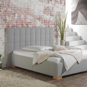 Polsterbett MAINTAL Cueno Betten Gr. Strukturstoff Bettgestell, Liegefläche B/L: 100 cm x 200 cm Betthöhe: 40 cm, kein Härtegrad + kein Härtegrad, ohne Matratze, grau (silbergrau) Polsterbetten ohne Bettkasten Betten mit und Matratze in 2 Ausführungen,