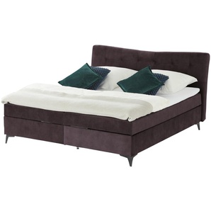 Boxbett mit Bettkasten Melrose ¦ lila/violett ¦ Maße (cm): B: 182 H: 109