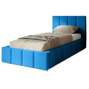 Polsterbett Menos | blau | 105 cm | 100 cm |