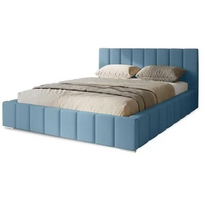 Polsterbett Menos | blau | 215 cm | 100 cm |