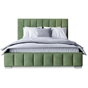 Polsterbett Menos | grün | 215 cm | 100 cm |
