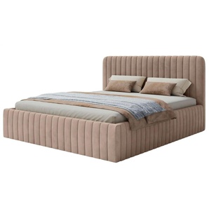 Selsey Polsterbett mit Bettkasten - beige - Materialmix - 193 cm - 109 cm | Möbel Kraft