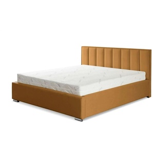 Polsterbett mit Bettkasten - gelb - Materialmix - 120 cm - 110 cm | Möbel Kraft
