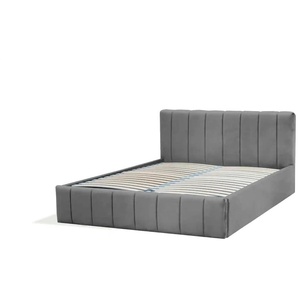 Polsterbett mit Bettkasten - grau - Materialmix - 169 cm - 85 cm | Möbel Kraft