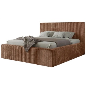 Polsterbett mit Bettkasten - orange - Materialmix - 156 cm - 108 cm | Möbel Kraft