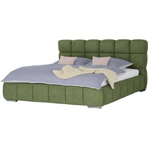 Polsterbett mit Bettkasten Savio ¦ grün ¦ Maße (cm): B: 210 H: 108