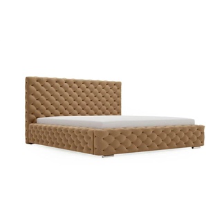 Polsterbett mit Stauraum Ashton ¦ braun ¦ Maße (cm): H: 105