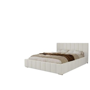 Polsterbett mit Stauraum  Ayr ¦ weiß ¦ Maße (cm): B: 195 H: 100