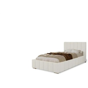 Polsterbett mit Stauraum  Ayr ¦ weiß ¦ Maße (cm): H: 100