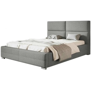 Polsterbett mit Stauraum Bed 3 - grau - Materialmix - 140 cm - 104 cm | Möbel Kraft