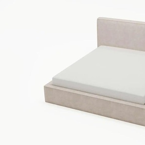 Polsterbett mit Bettkasten - beige - Materialmix - 155 cm - 100 cm | Möbel Kraft