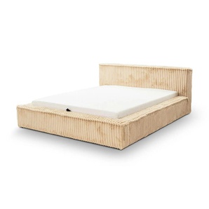 Polsterbett mit Stauraum - beige - Materialmix - 215 cm - 85 cm | Möbel Kraft