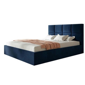 Polsterbett Roma Slim | blau | 128 cm | 90 cm |