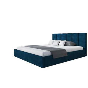 Polsterbett Tokio Slim | blau | 188 cm | 90 cm |
