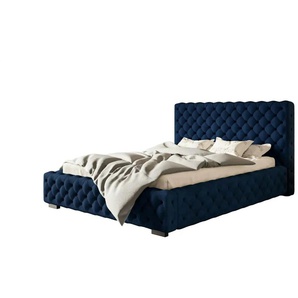 Polsterbett mit Stauraum - blau - Materialmix - 143 cm - 107 cm | Möbel Kraft