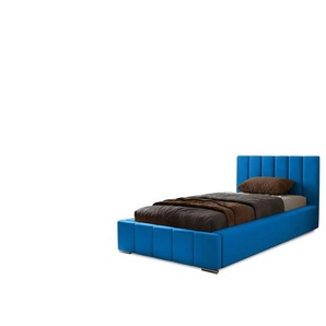 Polsterbett mit Stauraum - blau - Materialmix - 95 cm - 100 cm | Möbel Kraft
