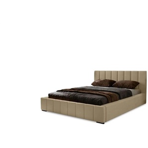 Polsterbett mit Stauraum - braun - Materialmix - 175 cm - 100 cm | Möbel Kraft