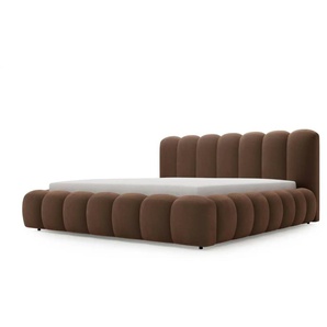 Polsterbett mit Stauraum - braun - Materialmix - 202 cm - 93 cm | Möbel Kraft