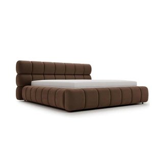 Polsterbett mit Stauraum - braun - Materialmix - 247 cm - 95 cm | Möbel Kraft