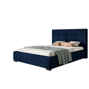Polsterbett mit Stauraum Bristol ¦ blau ¦ Maße (cm): H: 104