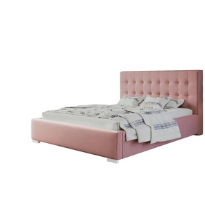 Polsterbett mit Stauraum Crawley ¦ rosa/pink ¦ Maße (cm): H: 104