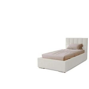 Polsterbett mit Stauraum Draven ¦ weiß ¦ Maße (cm): B: 105 H: 100