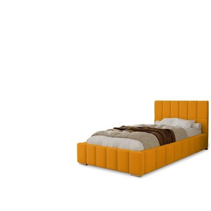 Polsterbett mit Stauraum - gelb - Materialmix - 105 cm - 100 cm | Möbel Kraft