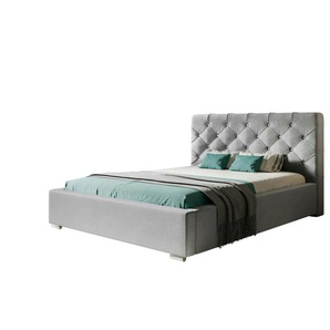 Polsterbett mit Stauraum - grau - Materialmix - 140 cm - 104 cm | Möbel Kraft