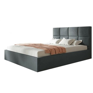 Polsterbett mit Stauraum - grau - Materialmix - 188 cm - 90 cm | Möbel Kraft