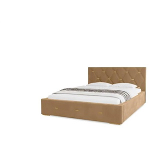 Polsterbett mit Stauraum Gwithian - beige - Materialmix - 195 cm - 100 cm | Möbel Kraft