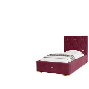 Polsterbett mit Stauraum Gwithian - lila/violett - Materialmix - 95 cm - 100 cm | Möbel Kraft